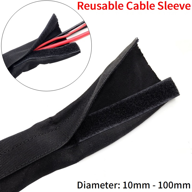 Cable Sleeve Neoprene - Manicotto per cavo riutilizzabile con nastro
