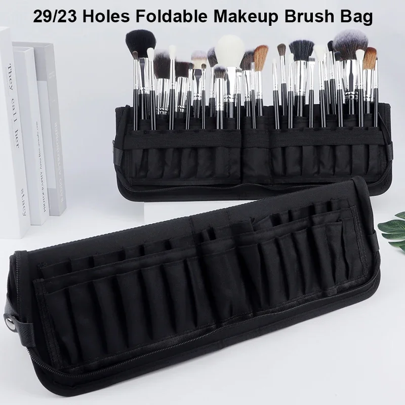 Tech Accessories Travel Bag - Borsa per pennelli per trucco pieghevole