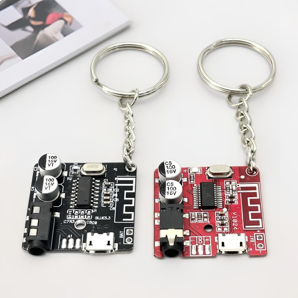 Tech Accessories Organizer Pouch - Portachiavi Stile Cyberpunk con Circuito Stampato,