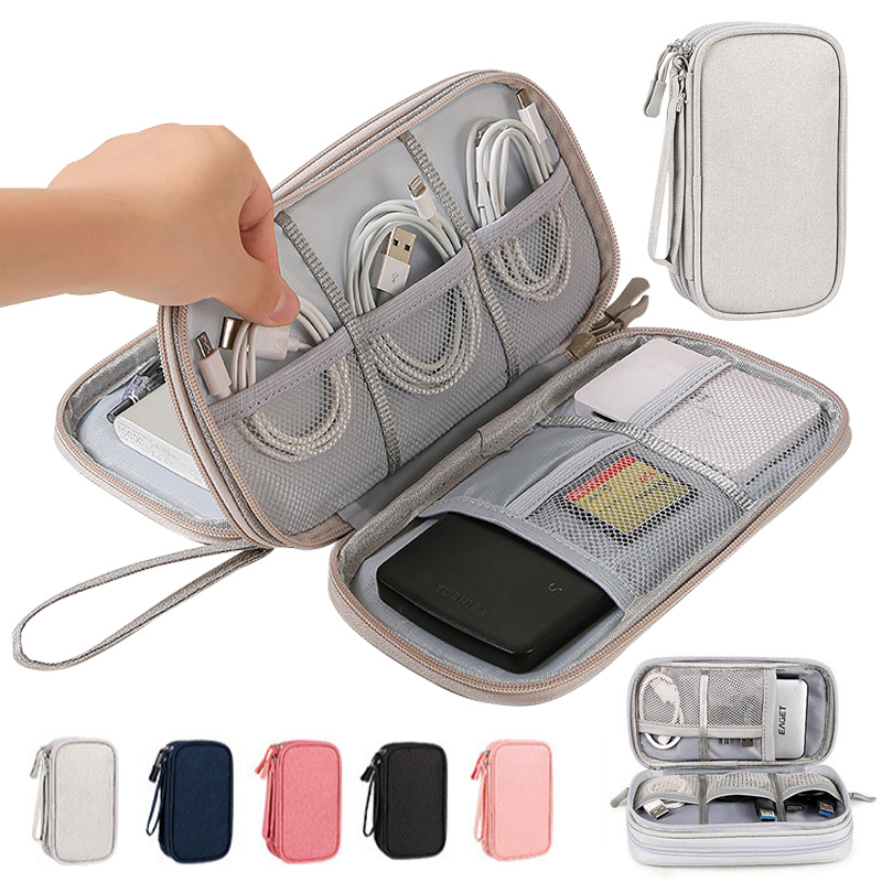 Tech Accessories Travel Bag - Borsa Portatile Multicolore per Accessori Elettronici